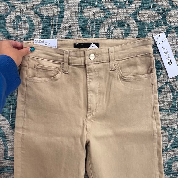 Joe's Jeans The Callie High Rise Cropped Bootcut Jeans Beige -‎ Size 28 - Picture 4 of 13